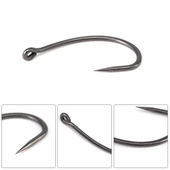 Preview: Curved Shank - Haken Gr. 4 - Barbless im Detail für das Karpfenangeln